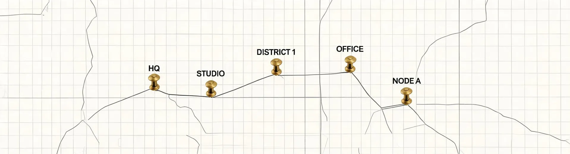 Map of Rhodia stationery use cases across office education studio and distribution channels